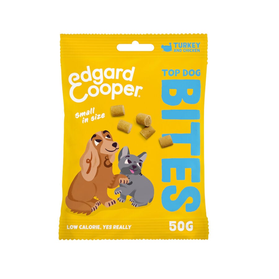 50 g Edgard & Cooper Bocaditos Mini de Pavo y Pollo para perros, , large indicador imagen numero 1